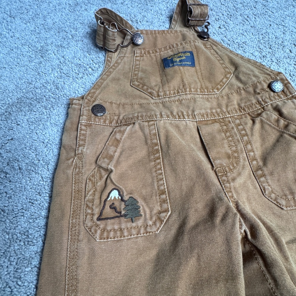 Osh Kosh Bgosh Baby Boy 6M Overalls with a Bear - Picture 3 of 6